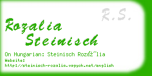 rozalia steinisch business card